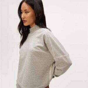 Michael Stars Mila Mock Neck Sweatshirt